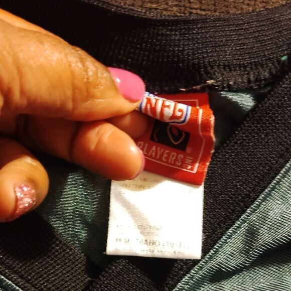 NFL Green Football Jersey AuthenticVintage 36 Team Apparel(36 Front Slightly Edg - Picture 4 of 5